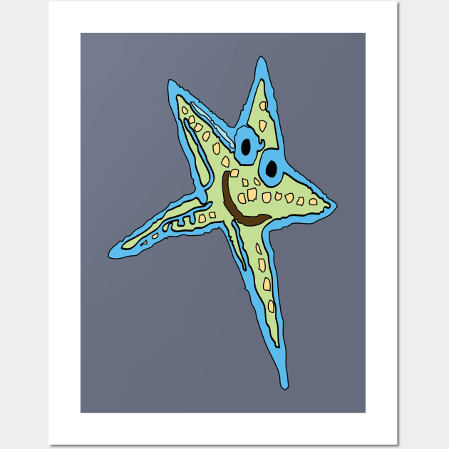 Starfish - Light Green Wall Art by CHBB